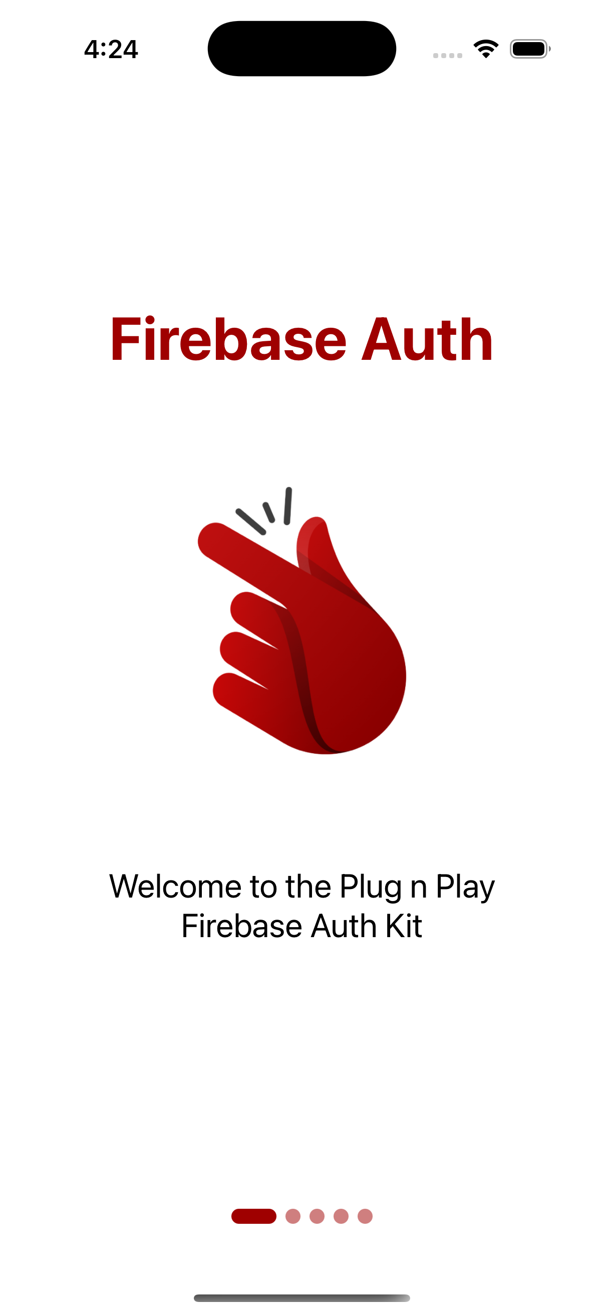 React Native Firebase Auth Kit 1