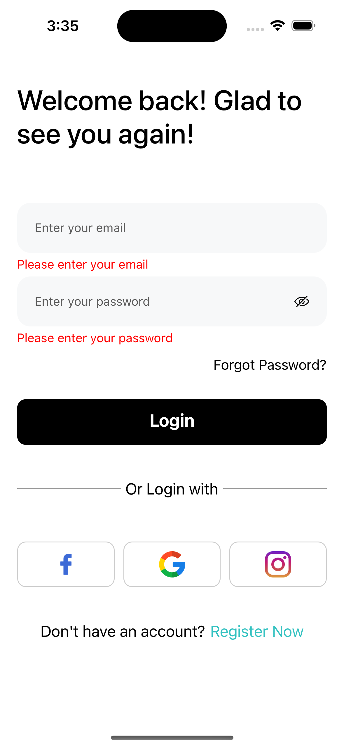 React Native Login UI Template screenshot 12