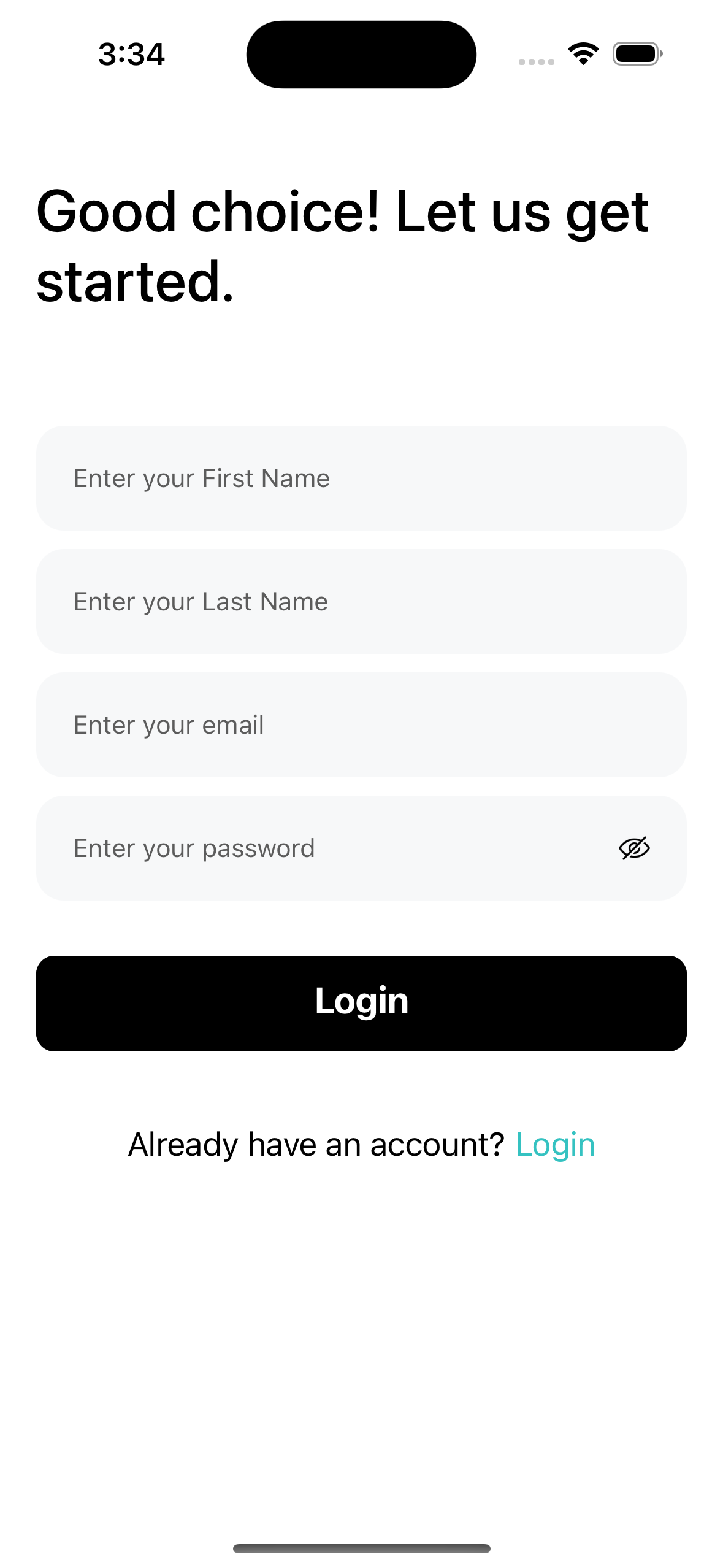 React Native Login UI Template screenshot 13