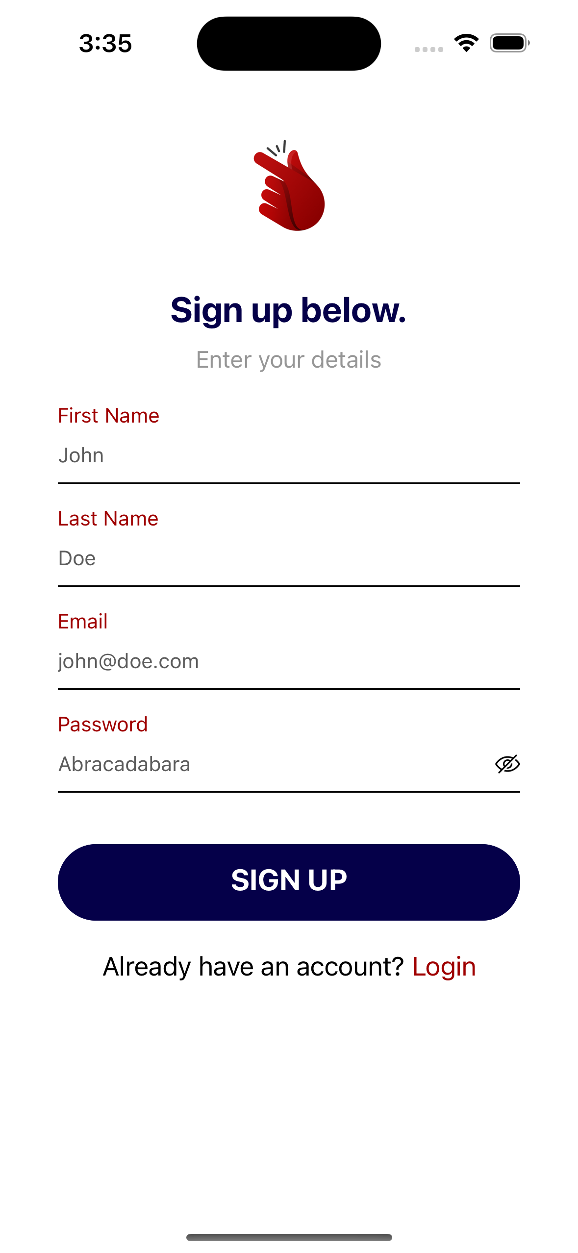 React Native Login UI Template screenshot 17
