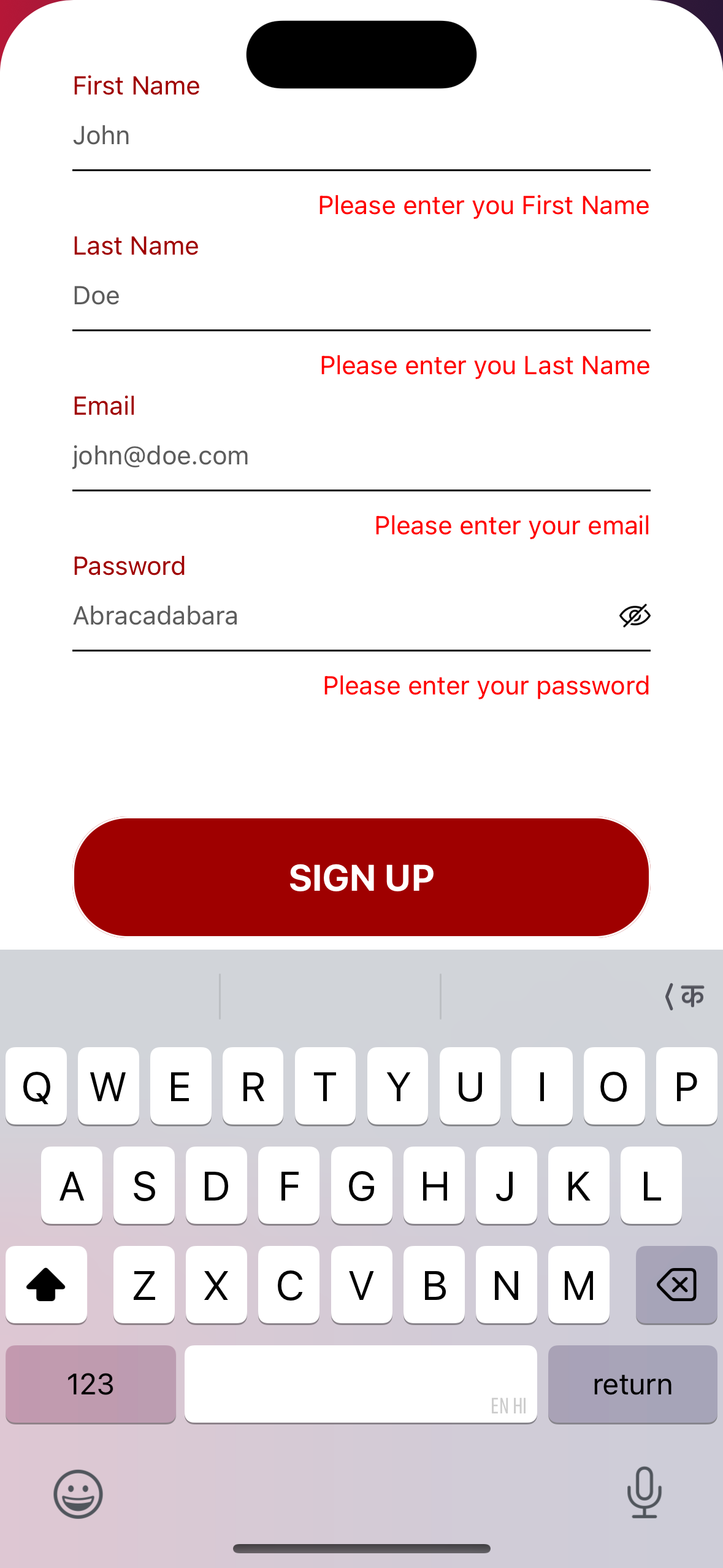 React Native Login UI Template screenshot 9